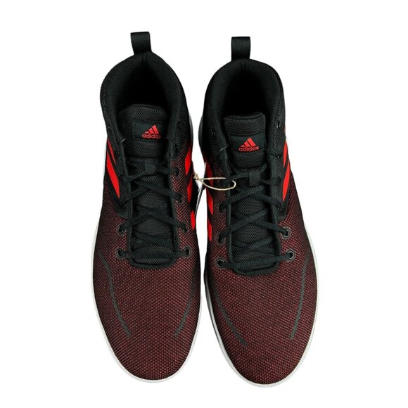 Adidas Own the Game Black Red White Shoes FY6008 Men's Size 13 - Picture 7 of 9